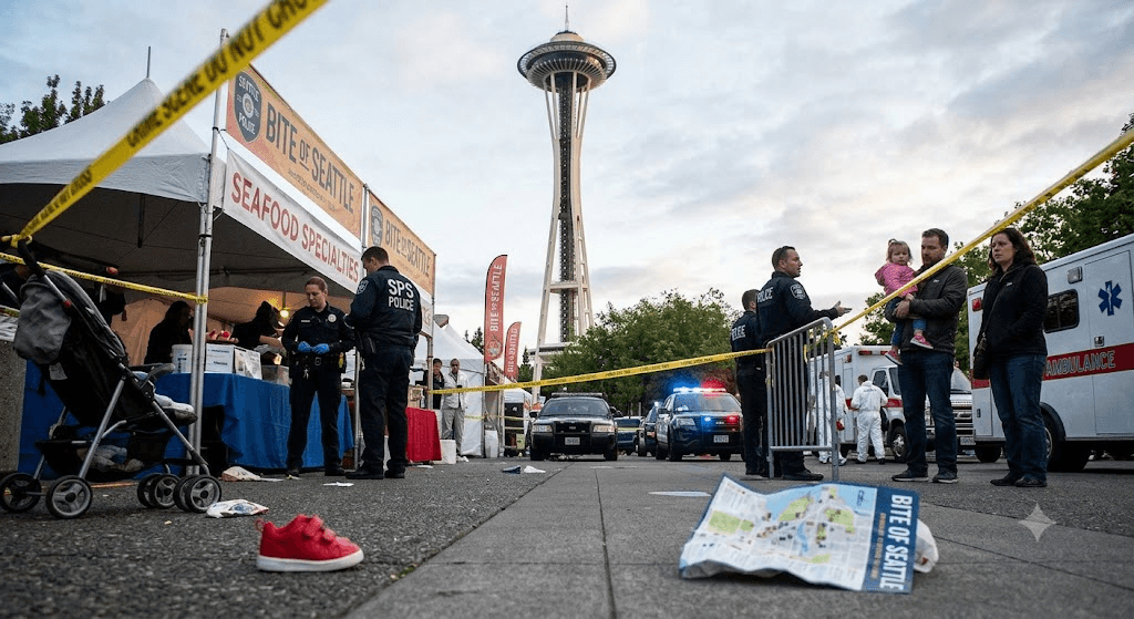 Tragedy at the Space Needle: 3 Dead, 4 Injured—Including Toddler—in Seattle Festival Shooting