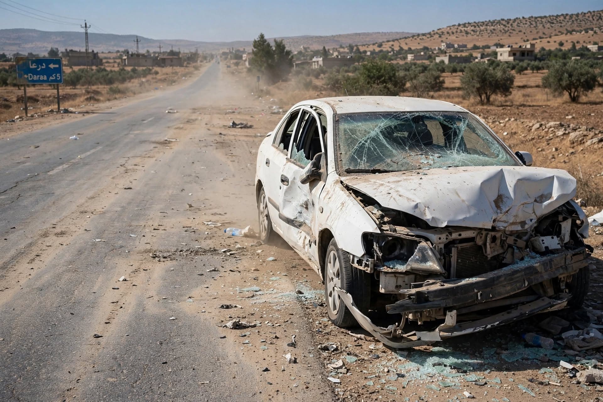 Security Breakdown In South: Targeted Roadside Blast Near Daraa Kills One Civilian Transporter