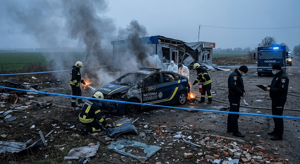 Tragedy in Dnipropetrovsk: Russian Drone Strike Kills Two Police Officers Overnight