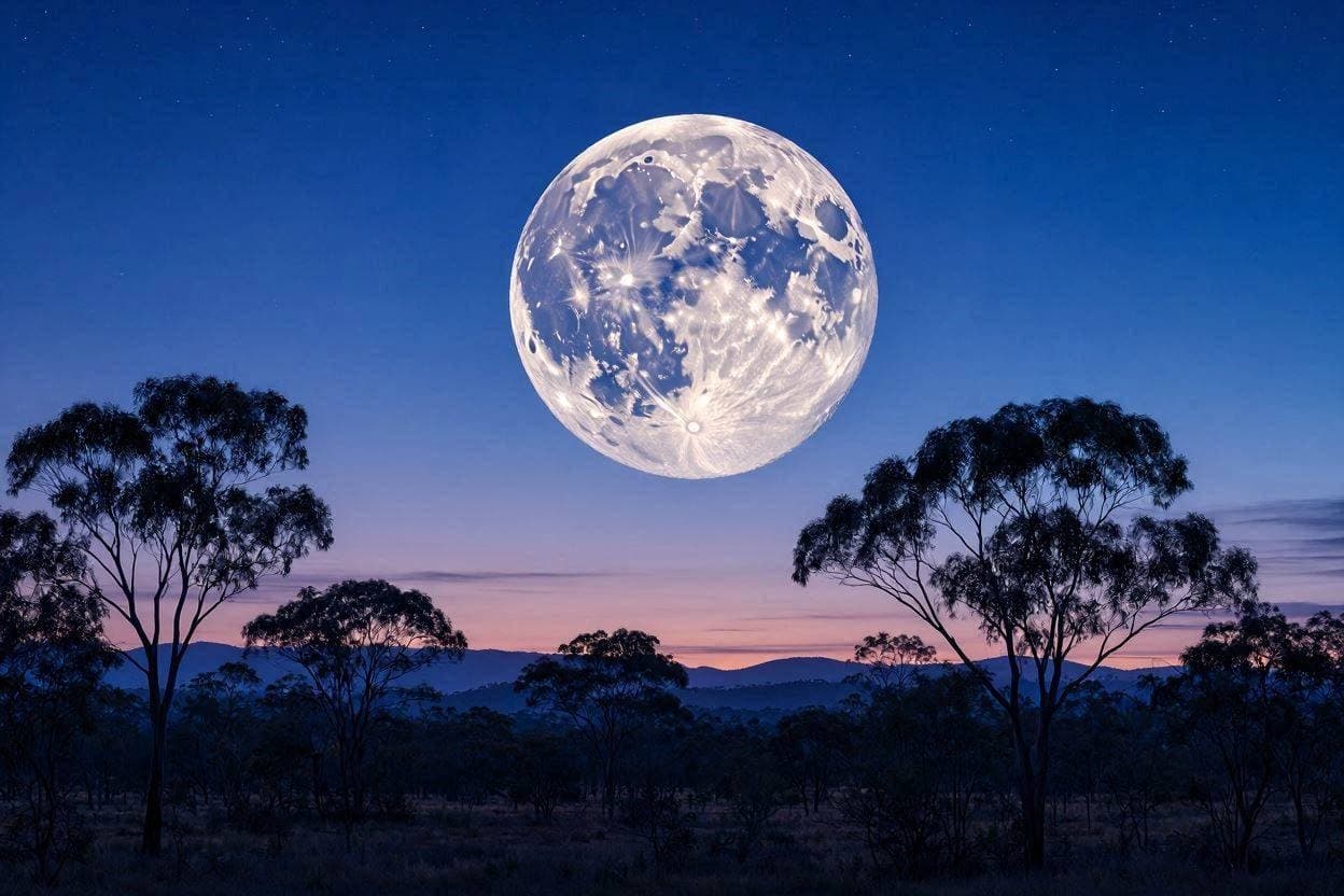 Illuminating the Night: Australia’s Spectacular Buck Moon Rise
