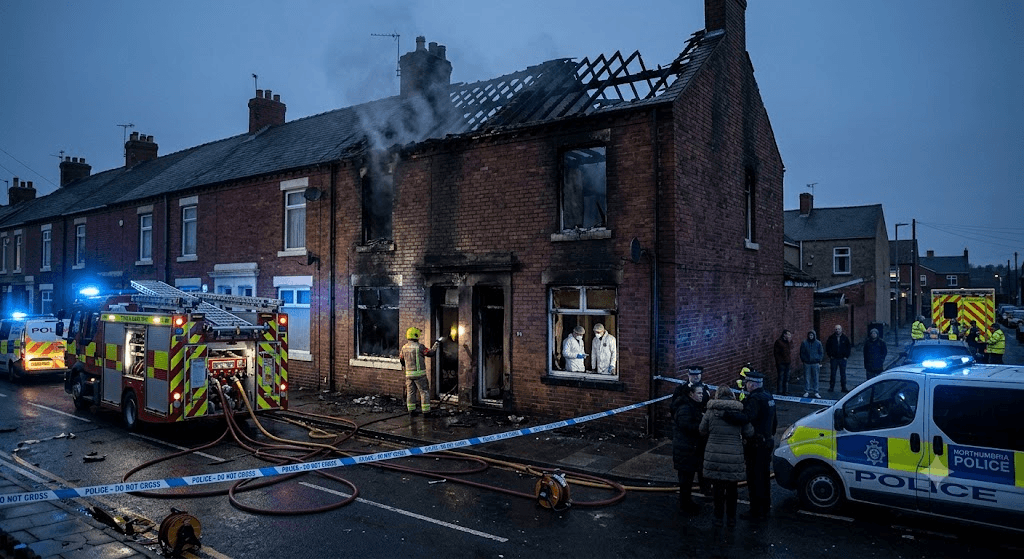 Tragedy in North Shields: Two Dead After Horror Fire Rips Through Home