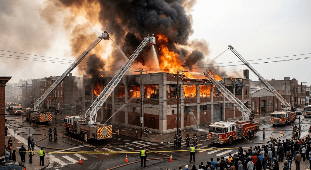 Inferno in Southwest Philly: Massive Blaze Erupts Inside Local Building
