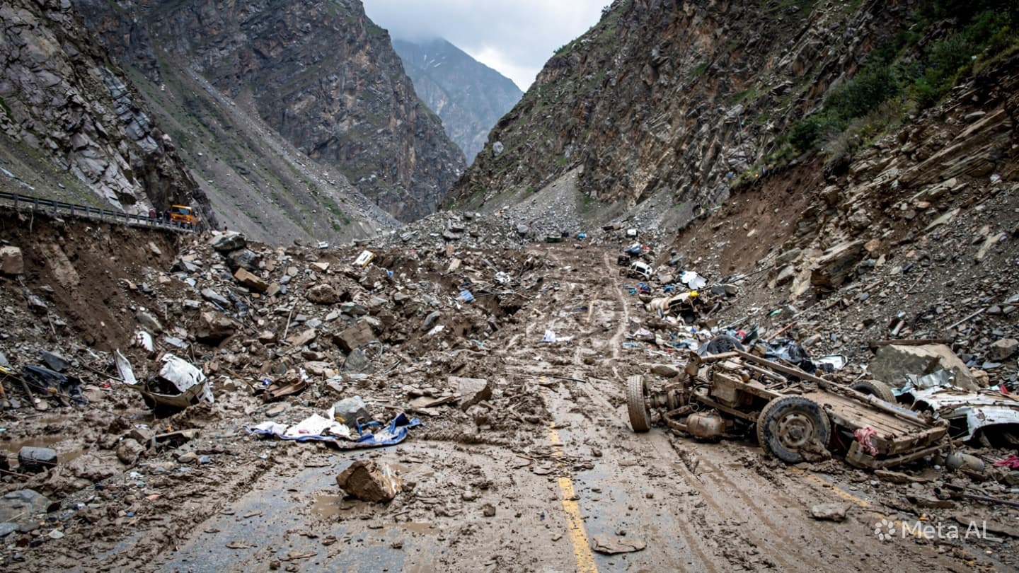 Deadly Landslide in Northern Pakistan: Four People Reported Dead After Massive Monsoon Slope Collapse