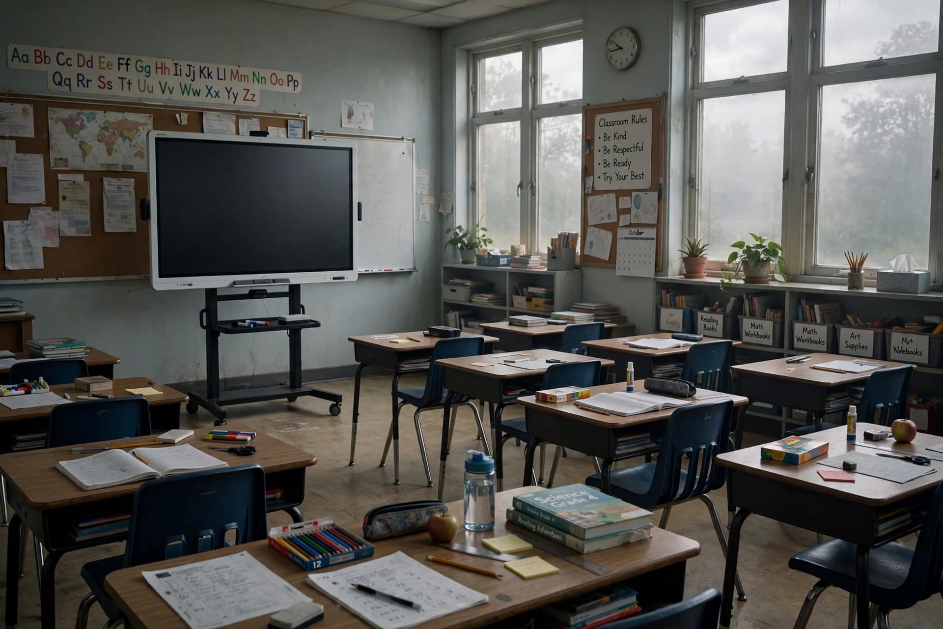 Digital Whiteboard Falls on 5-Year-Old, Killing Him