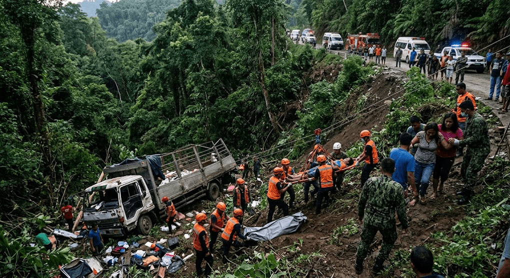 Tragedy in South Cotabato: 2 Dead, 17 Injured as Truck Plunges Down Surallah Ravine