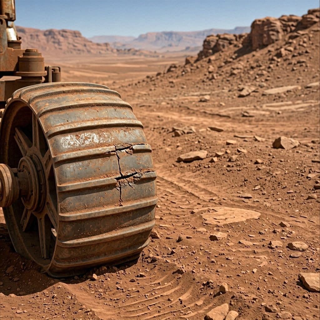 Scars of Exploration: Curiosity’s Cracked Wheel
