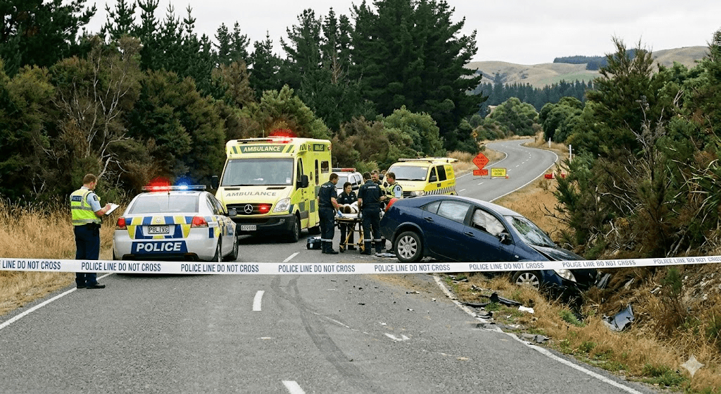 Tragedy in Loburn: One Dead, Three Injured After Single-Vehicle Crash