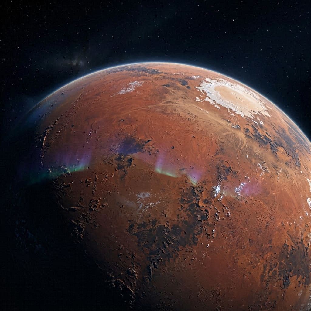 Light in the Darkness: Hope Probe Reveals Martian Auroras