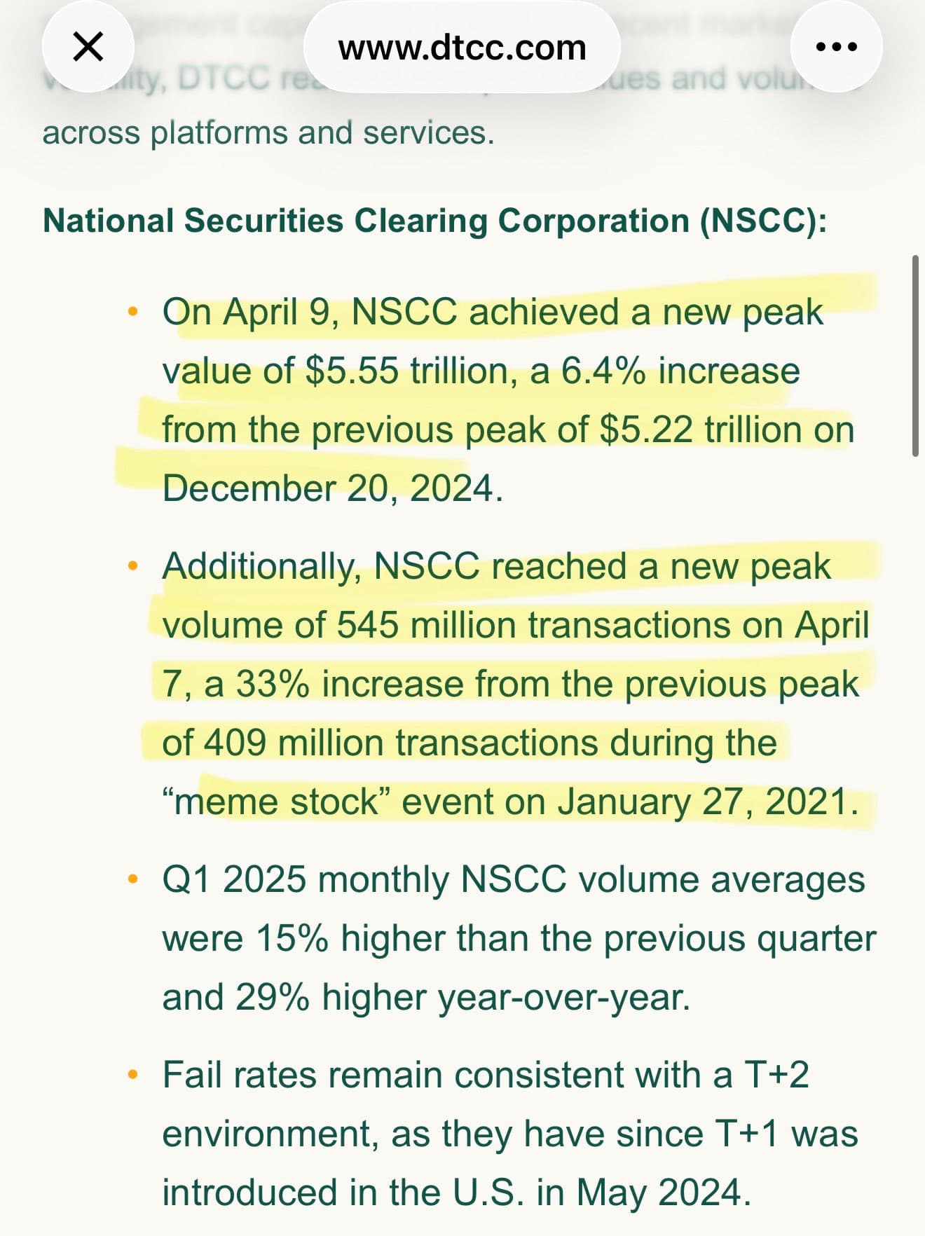 DTCC Sets New Records as U.S. Markets Reach Historic Trading Volumes