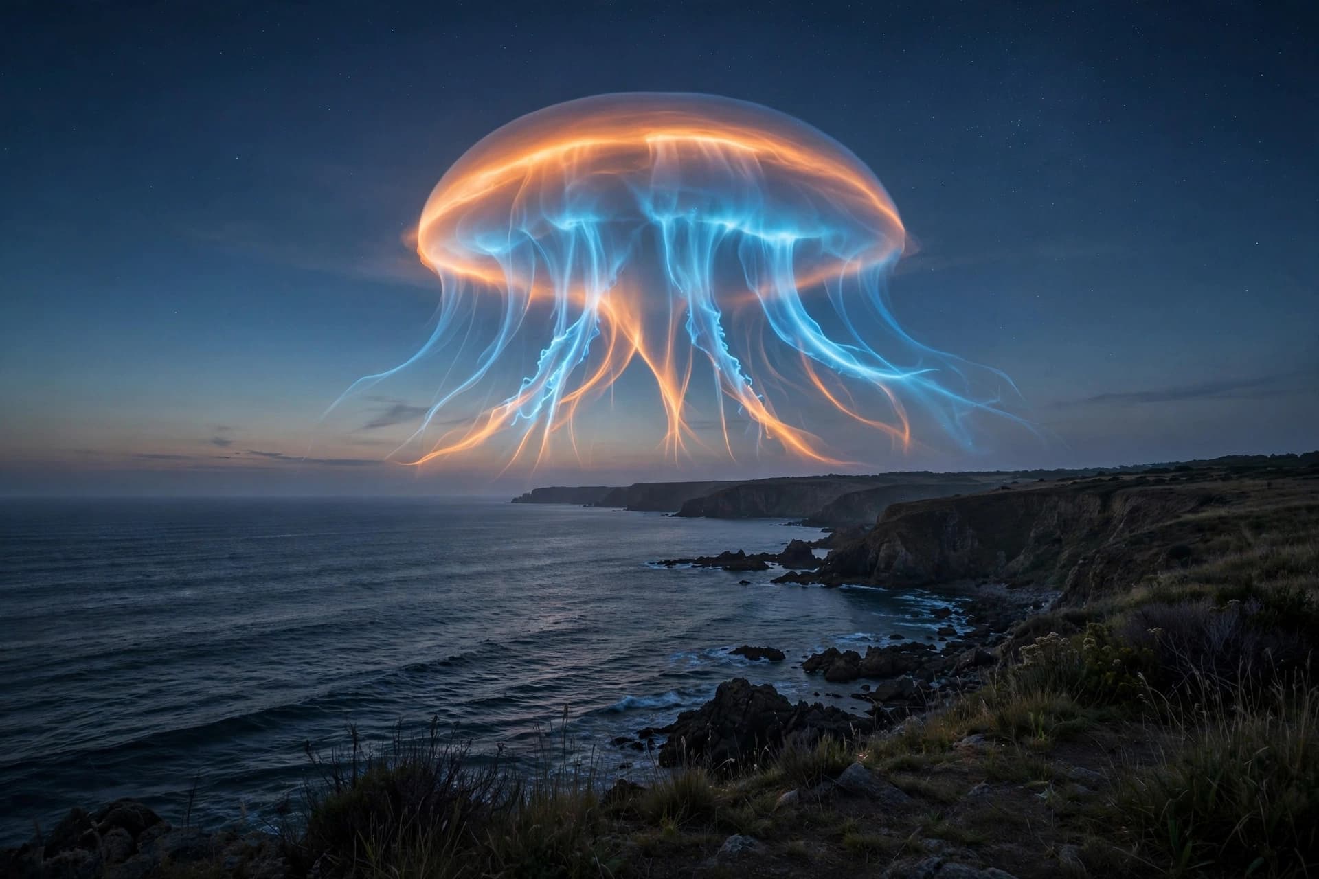 A Rocket Becomes a Jellyfish, and the Sky Briefly Forgets It Is Technology