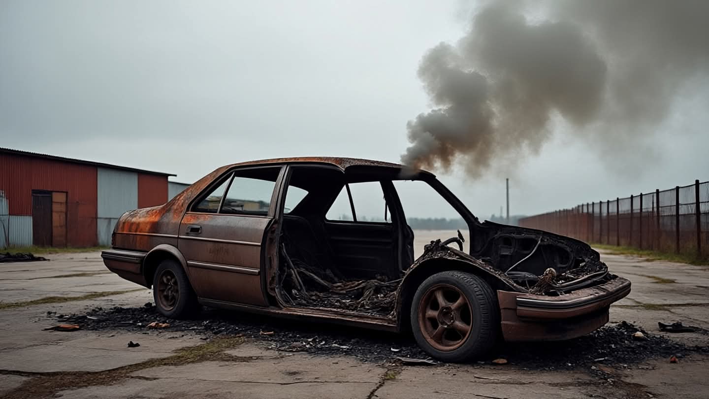  Hit Team Leaves Trail of Torched, Stolen Cars in Daylight Execution