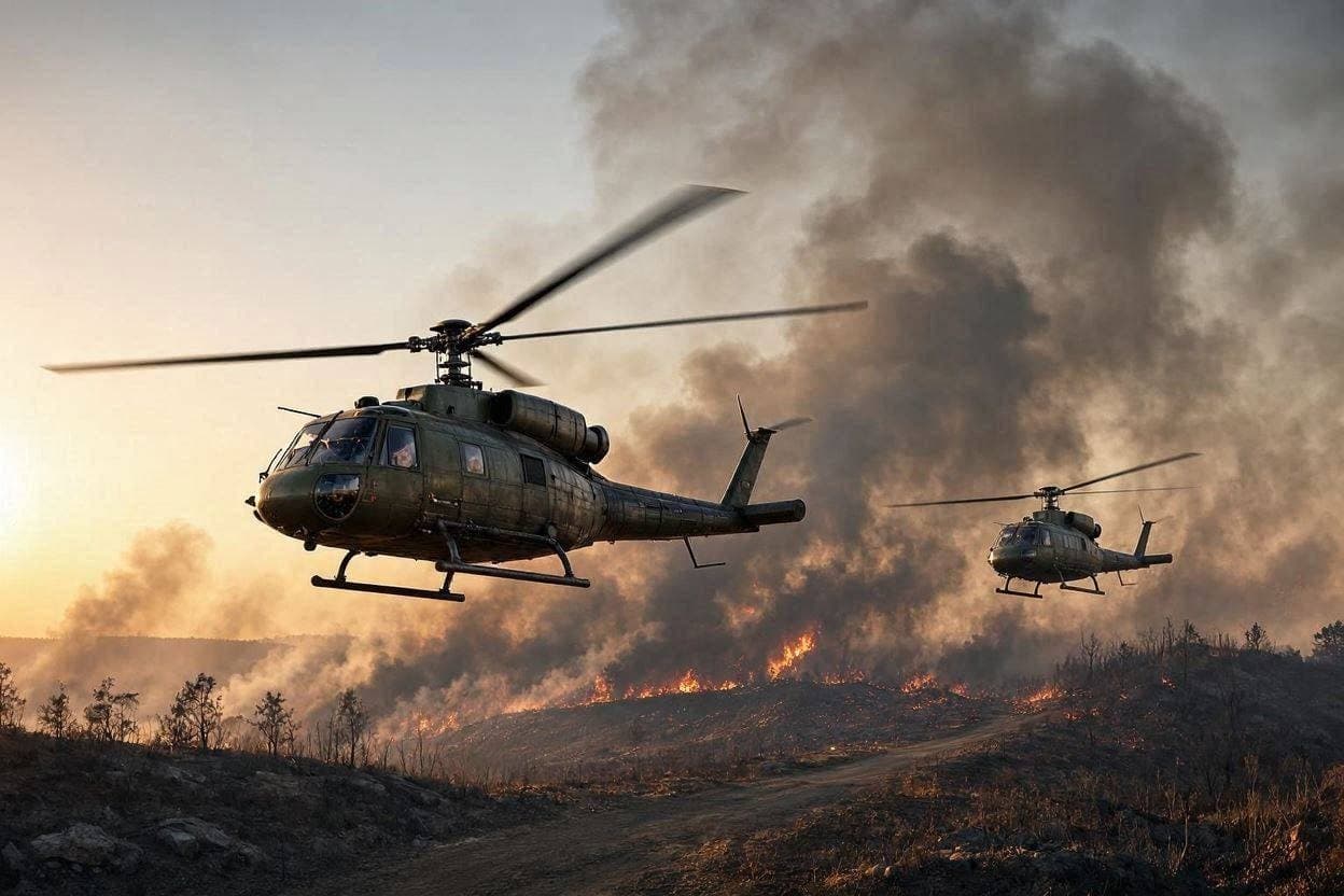 Sacrifice in the Smoke: Two Killed in Greek Helicopter Crash