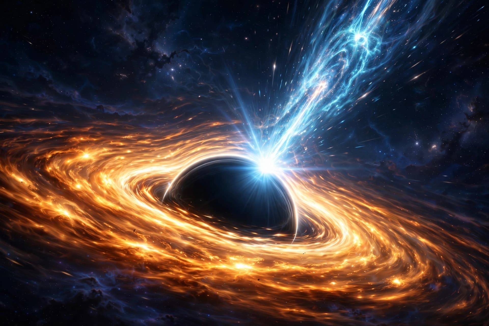 A Solar Storm Near a Black Hole, and the Physics That Connects Them