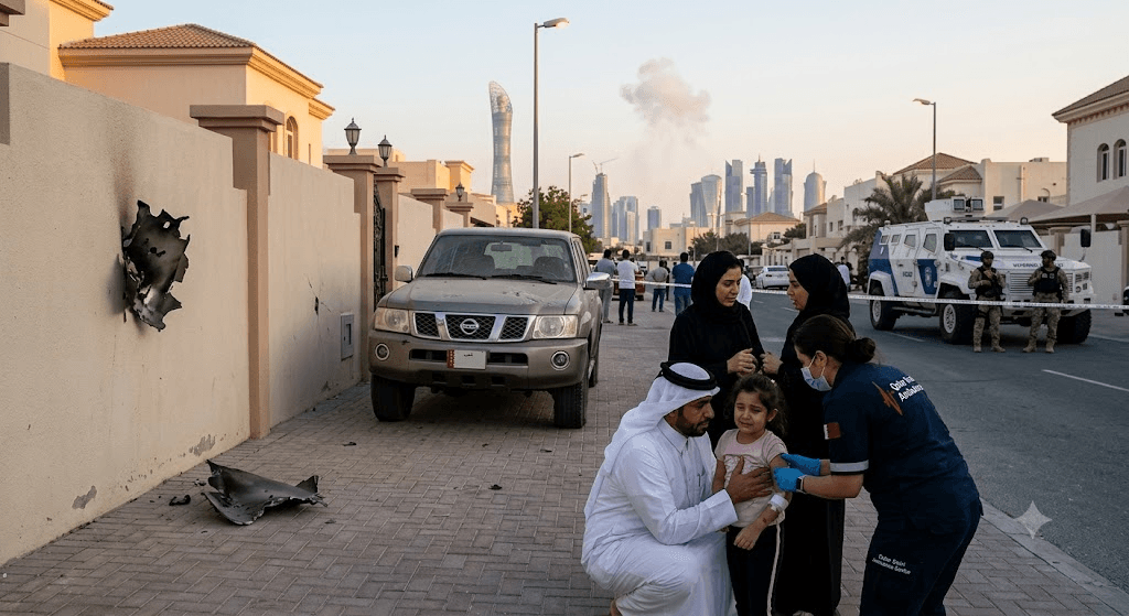 Tragedy Strikes: Child Among 3 Injured in Sudden Attacks on Qatar
