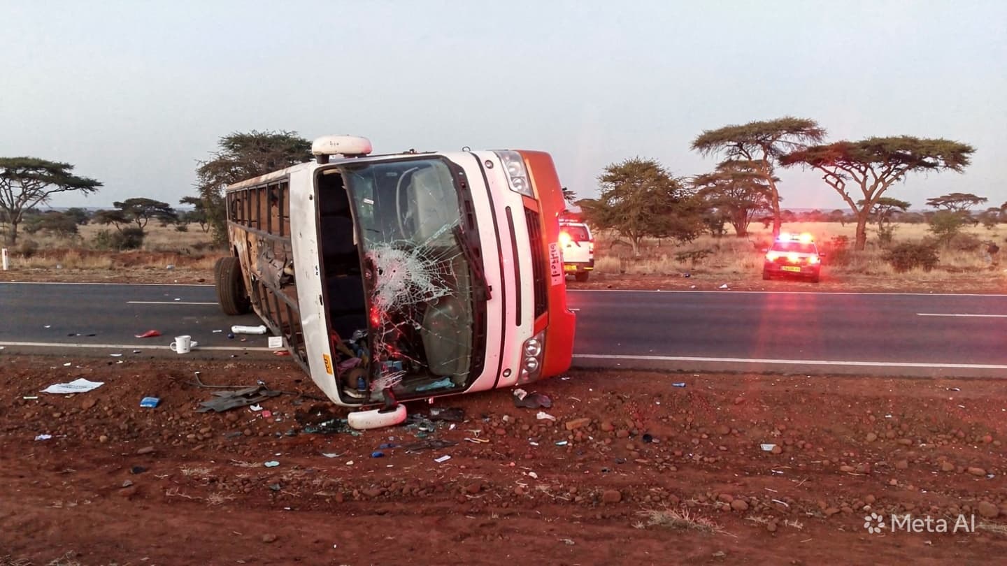 Highway Tragedy in Kenya: Six Passengers Killed in Devastating Bus Rollover Incident Today