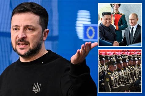 Zelensky Says North Korea Set to Send Russia Up to 50,000 Troops