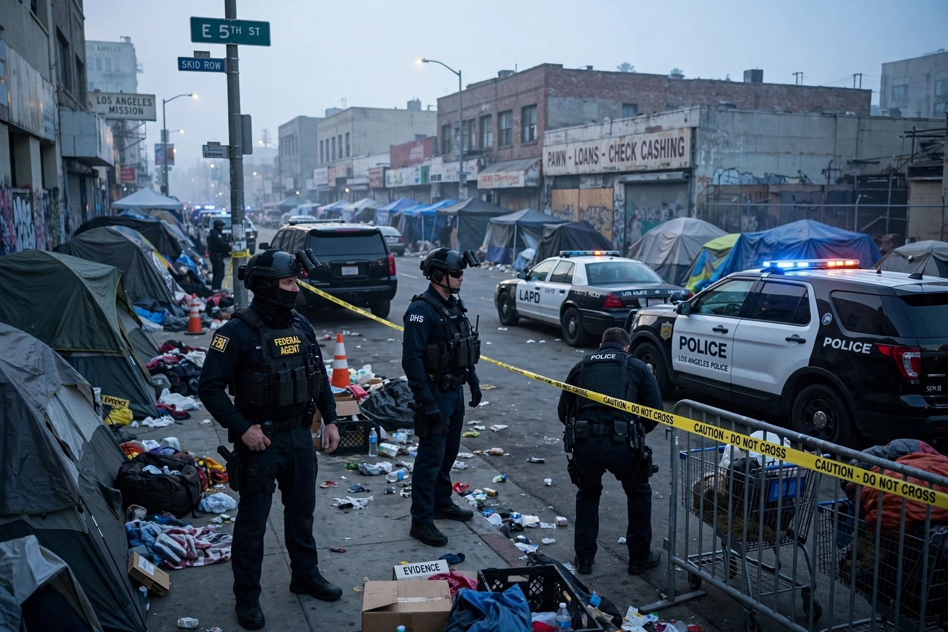 Federal Agents Arrest Multiple in Skid Row Drug Crackdown