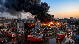 Blaze in Andheri East: Two Dead as Massive Fire Engulfs Mumbai Scrap Godown