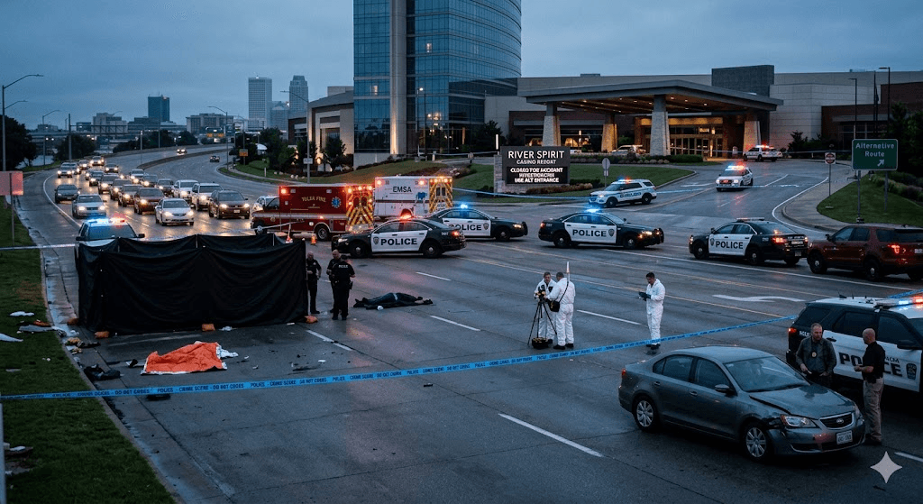 Tragedy Near River Spirit Casino: Young Man Killed After Being Struck by Car