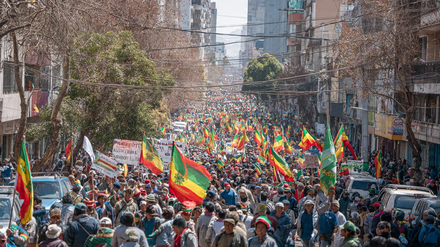 A Nationwide Shutdown in Bolivia Driven by Multiple Social Movements