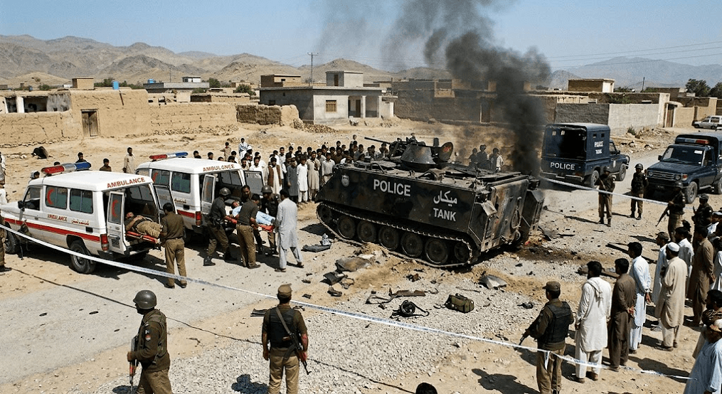 Deadly Blast in Tank: 2 Police Officers Killed, 2 Injured in Armored Vehicle Attack