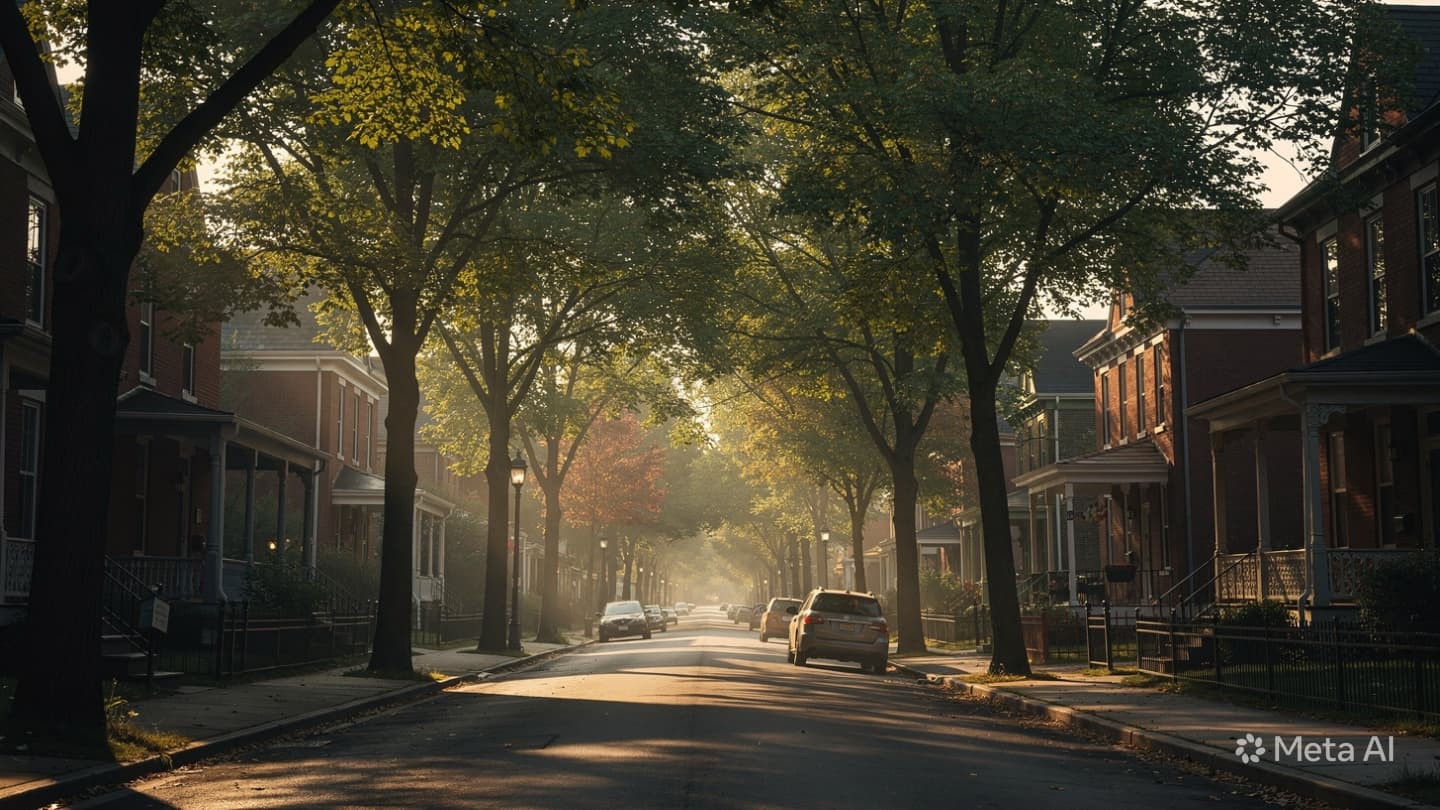 When Morning Light Meets Sudden Steel: Reflections on a Quiet Street Turned Still