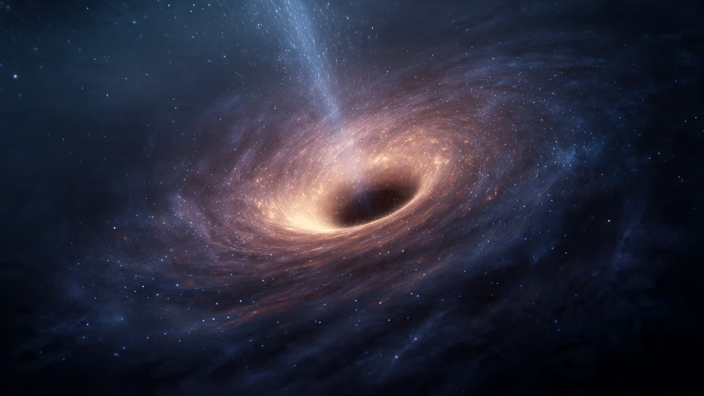 A Long-Silent Breath Finally Emerges From the Galaxy’s Heart