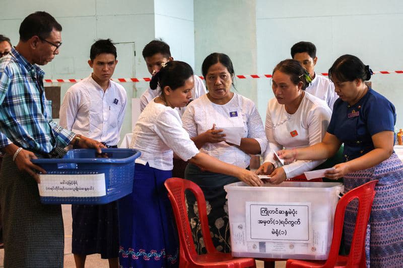 Myanmar Military Proxy Expected to Win Landslide in Widely Denounced Election