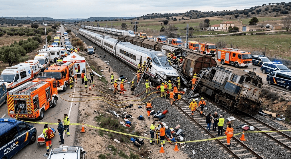 Tragedy in Spain: High-Speed Train Smashes into Stationary Train, Leaving at Least 68 Dead