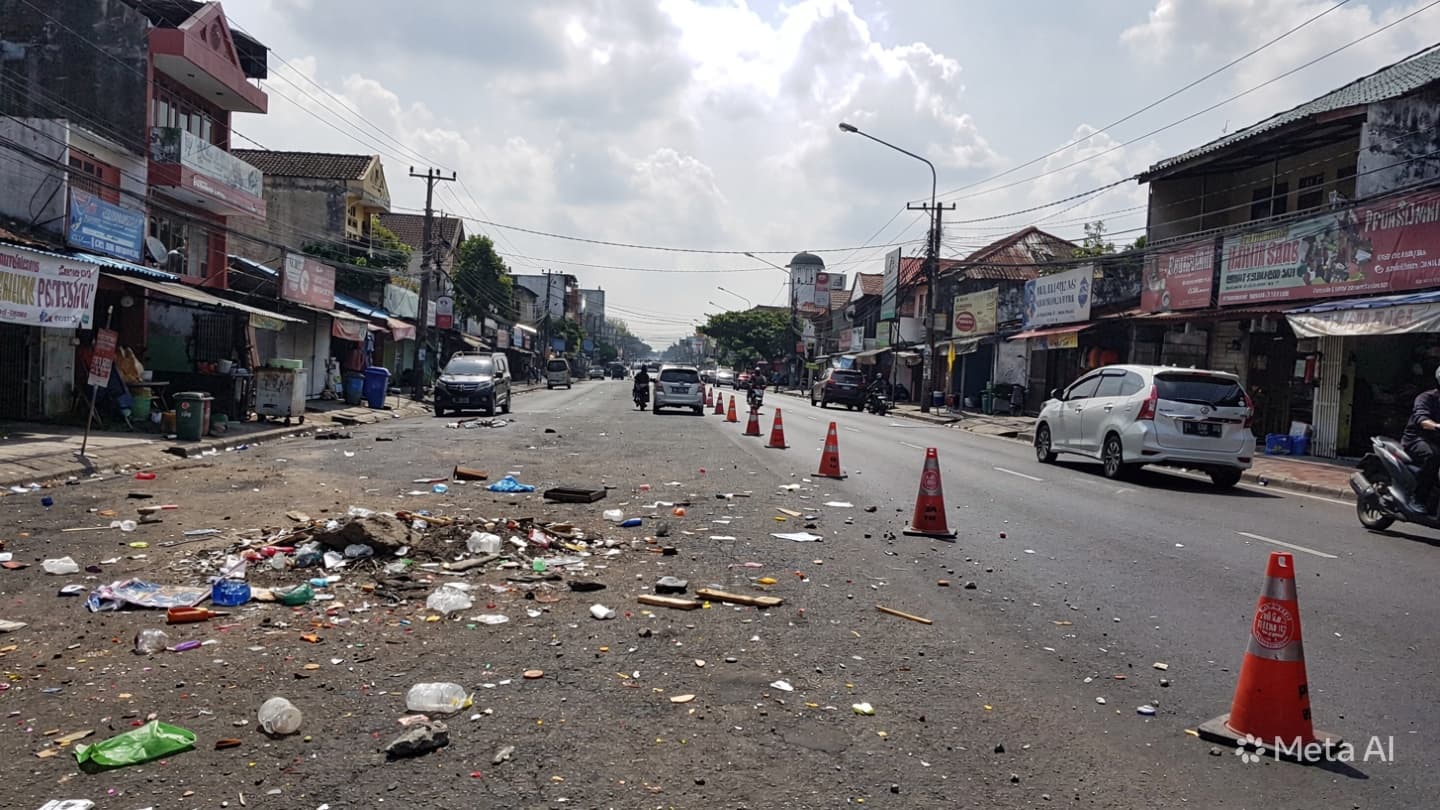 Fatal Crash in Semarang: Three Motorbikes Collide Resulting in Two Deaths Today on Road