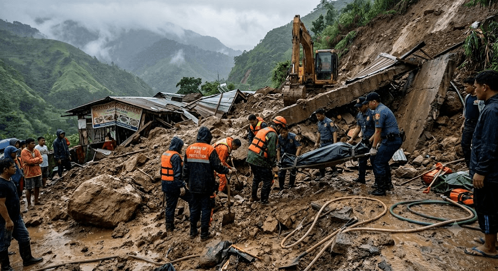 Tragedy in Benguet: 2 Dead in Devastating Landslide as Tropical Storm Maymay Impacts Over 80,000