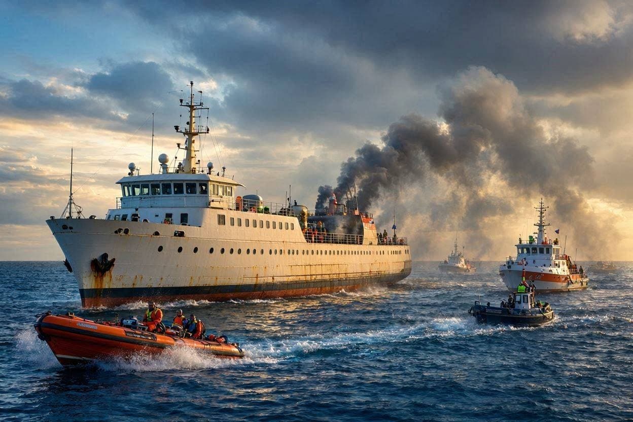 Flames on the Water: Ferry Fire Leaves Five Dead in Indonesia