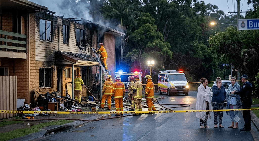 Tragedy in Buderim: Young Man Dies from Critical Burns After Fierce Fire Destroys Unit