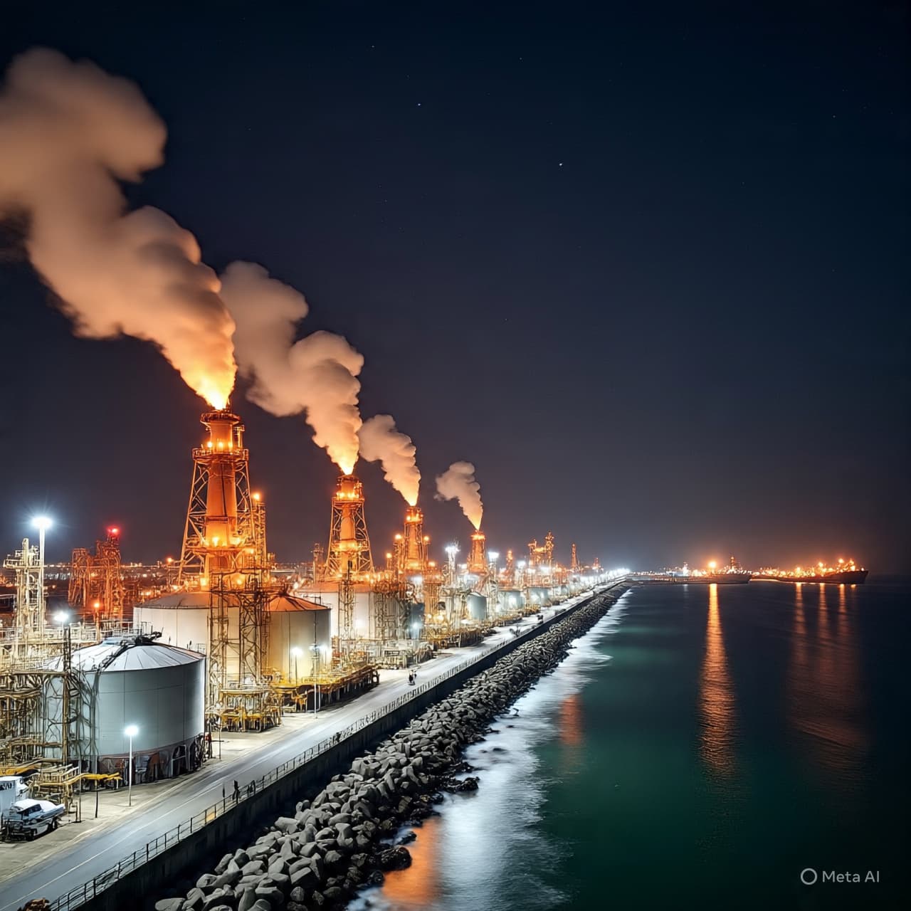 Light Against the Dark Sea: What Story Do These Fires Begin to Tell?
