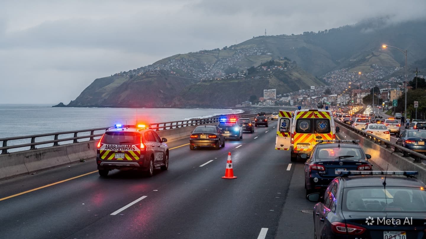 Highway Tragedy in Valparaíso: Three Confirmed Dead After Multi-Vehicle Collision