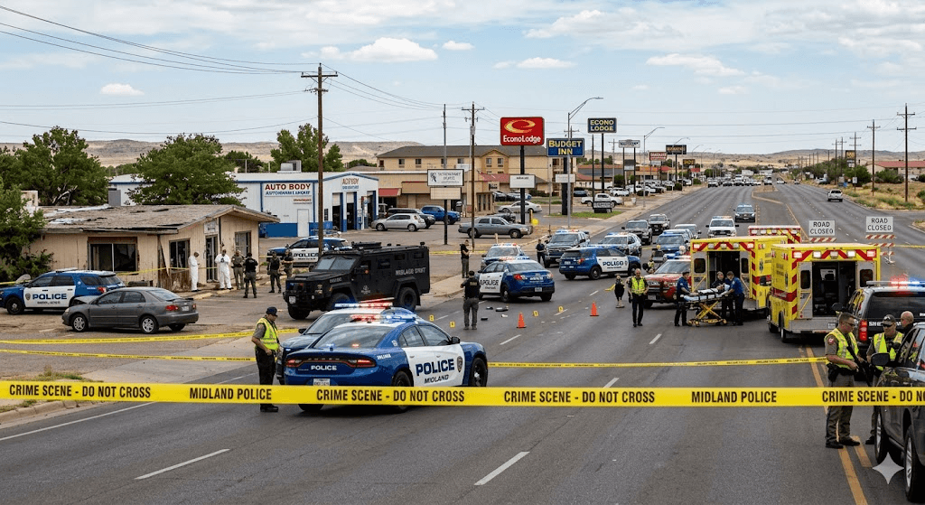 Terror in Midland: One Dead, Nine Hospitalized in West Texas Mass Shooting