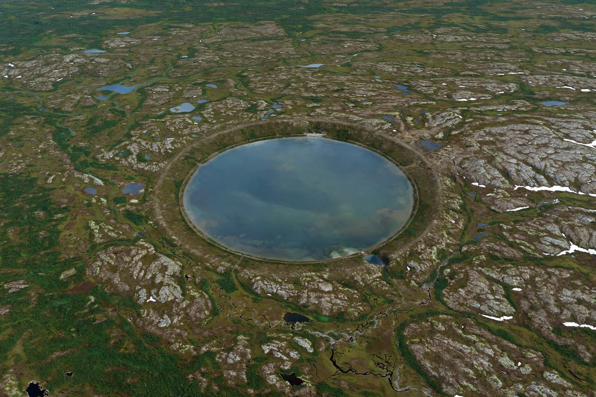 From campsite search to cosmic discovery: The Uhackatik crater