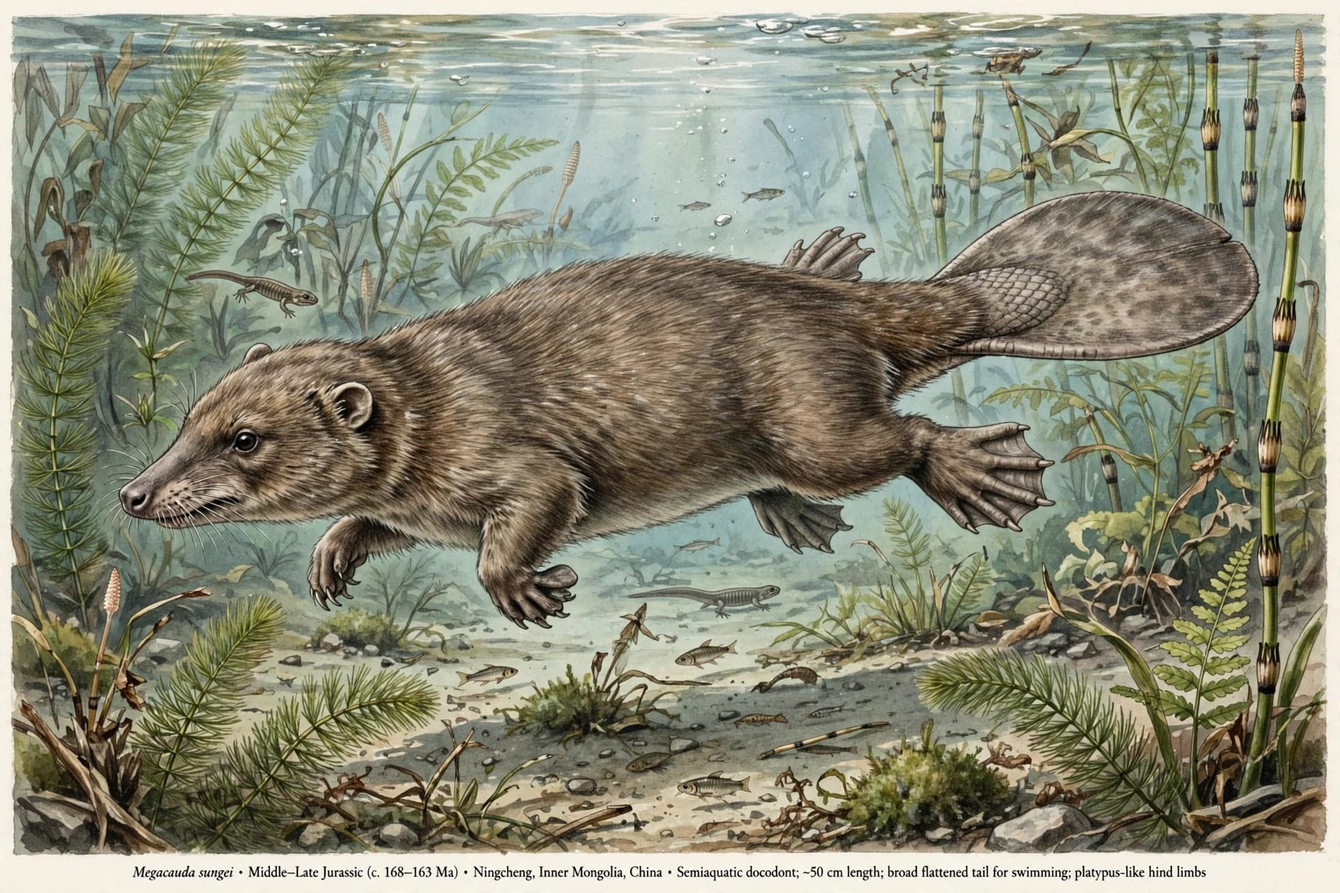 The Big-Tailed Swimmer and the Invention of Swallowing 