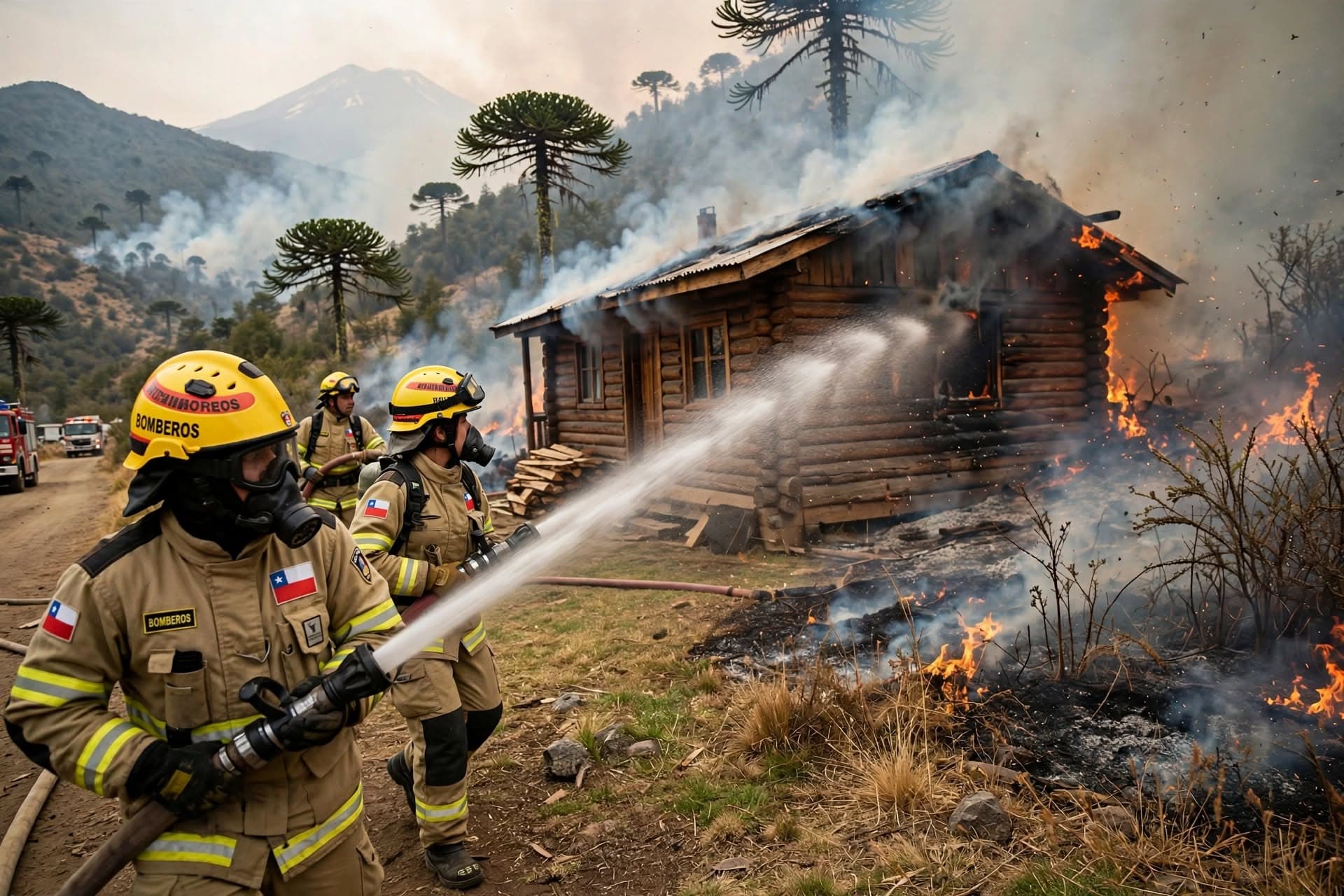 Wildfire Traps Cabin In Araucanía Mountains, Two Dead As Flames Overrun Remote Area