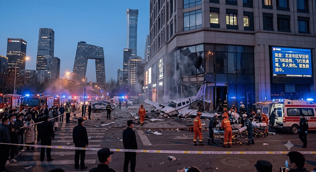 Skyline Disaster: Pilot Dead and 13 Injured After Rare Beijing Plane Crash