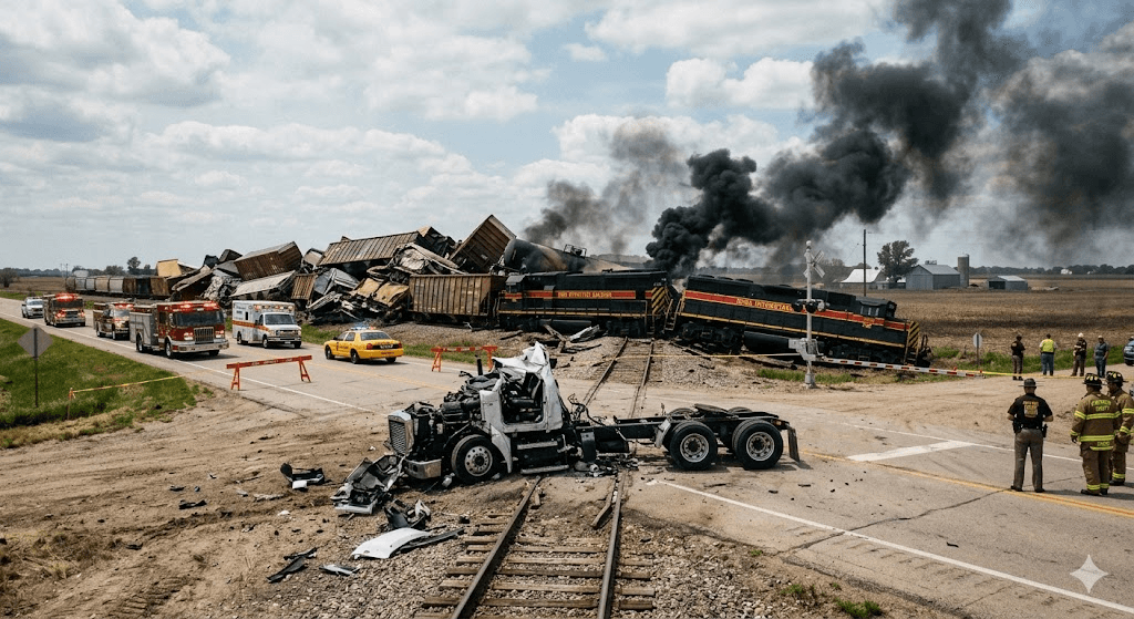 Tragedy in Iowa: At Least 1 Dead After Train Smashes Into Semi-Truck