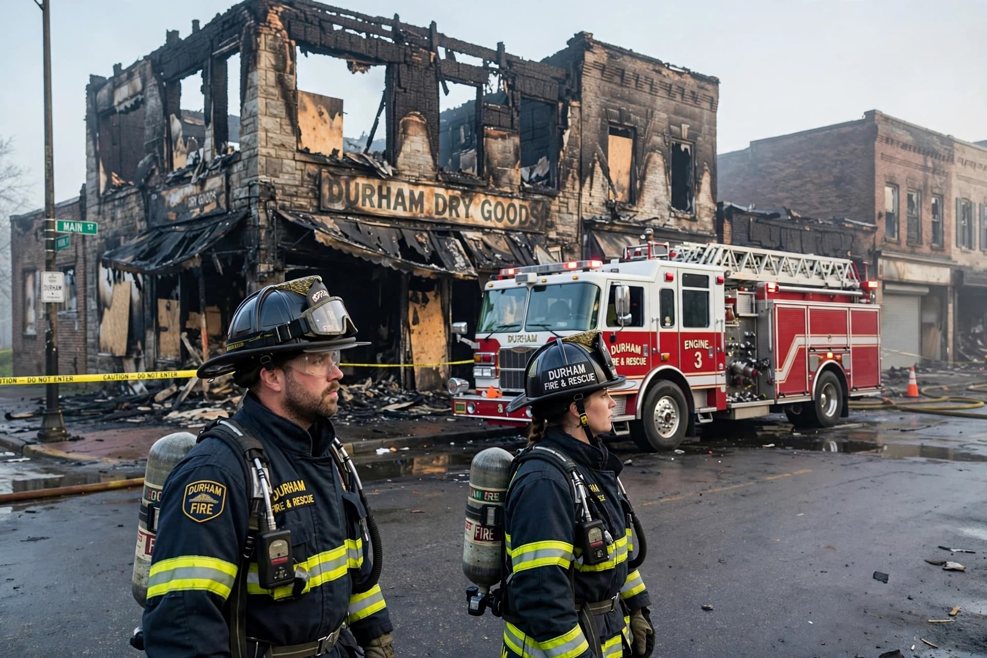 Firefighter Killed After Roof Collapses in Durham Fire