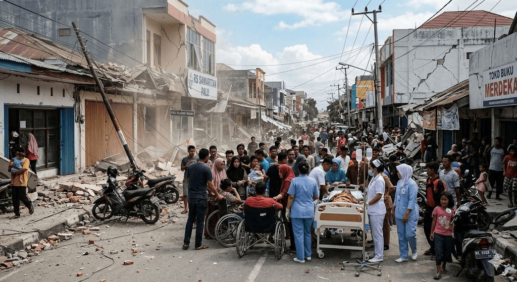 Shallow 6.7 Magnitude Quake Jolts Indonesia, Sending Terrified Residents Fleeing