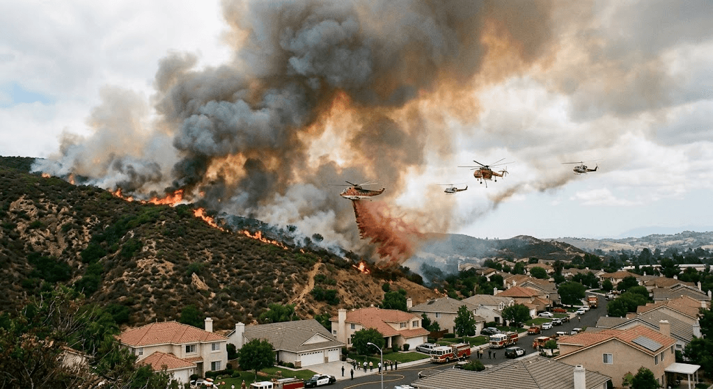 Norte Fire Sweeps Through San Juan Capistrano, Burning Multiple Houses