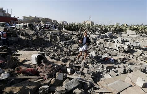 Saudi Arabia attacks an international airport in Yemen
