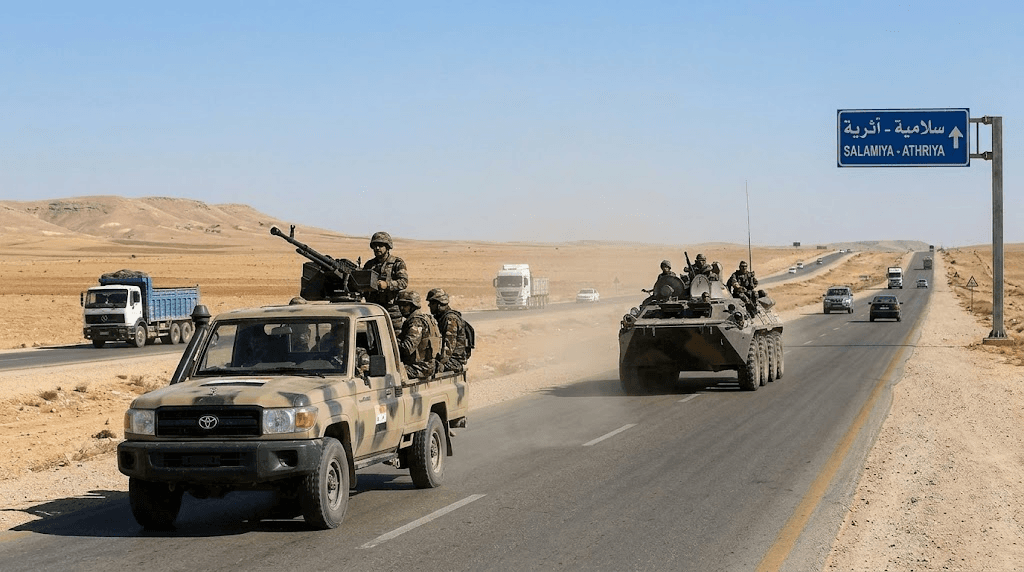 Deadly Ambush: 4 Syrian Troops Killed in Sudden Attack on Hama Motorway