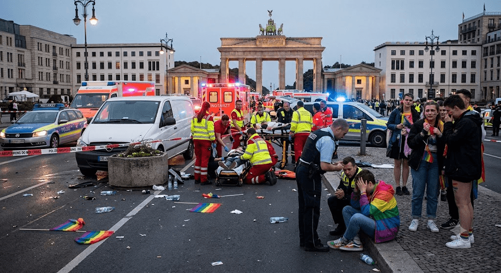 Tragedy at Pride: Van Plows into Crowd at Berlin LGBTQ+ Event, Leaving 1 Dead, Dozens Injured