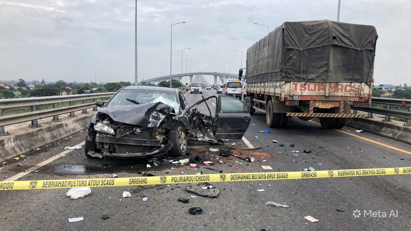 Suramadu Bridge Tragedy: Two Dead as Five Vehicles Collide During Morning Traffic in Indonesia