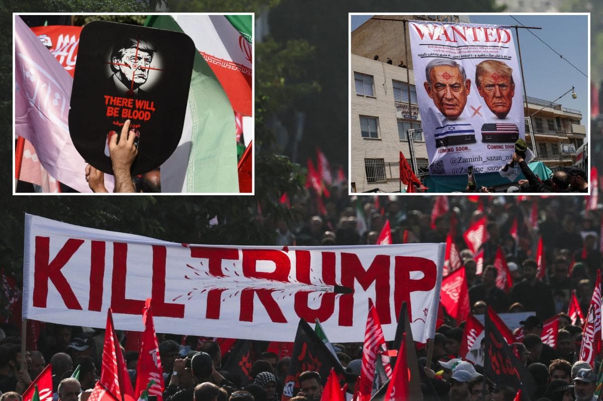 Iranian Loyalists Issue Threats Against Trump During Funeral Gatherings