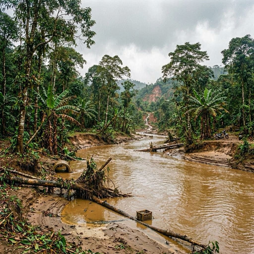 When Floodwaters Recede, a Rarer Silence May Remain in Sumatra